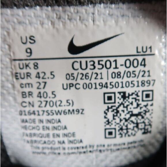 Nike Shoes Mens 9 Athletic Trainer Fly By Mid 2 Black Dark Grey Basketball Sport - Picture 11 of 12